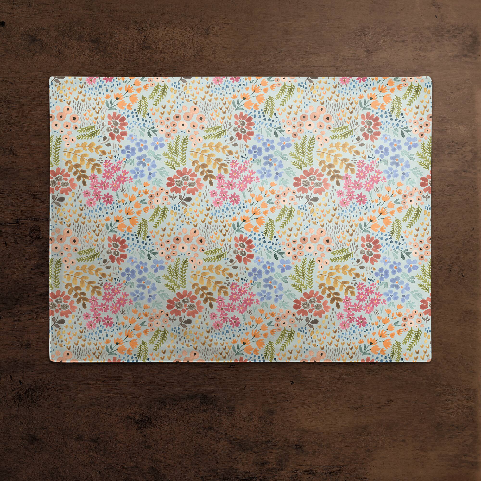 Wild Flower Floral Cotton Twill Placemat